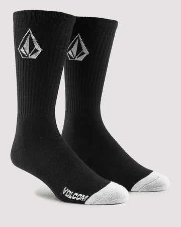 Volcom Full Stone Sock 9-12 3Pk - Black